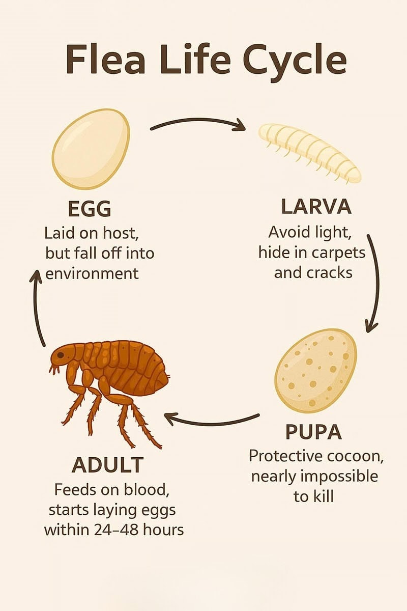Flea-life-cycle-infographic